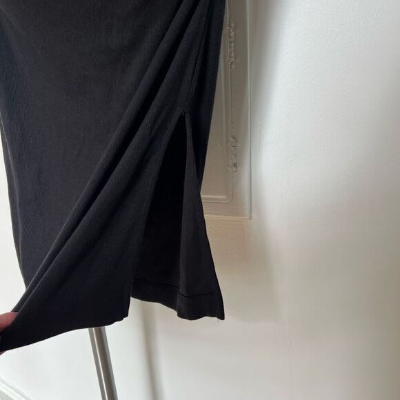 Michael Stars Natalie Square Neck ribbed ruched midi dress - Picture 10 of 16